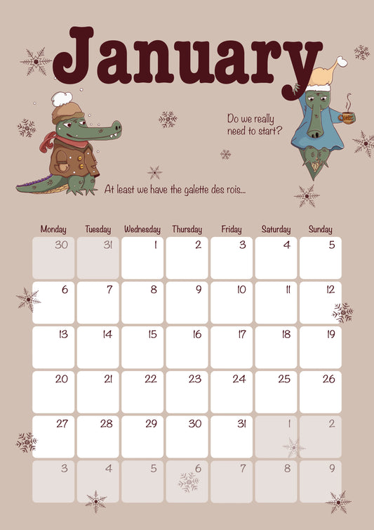 Belgian Edition 2025 - Calendar