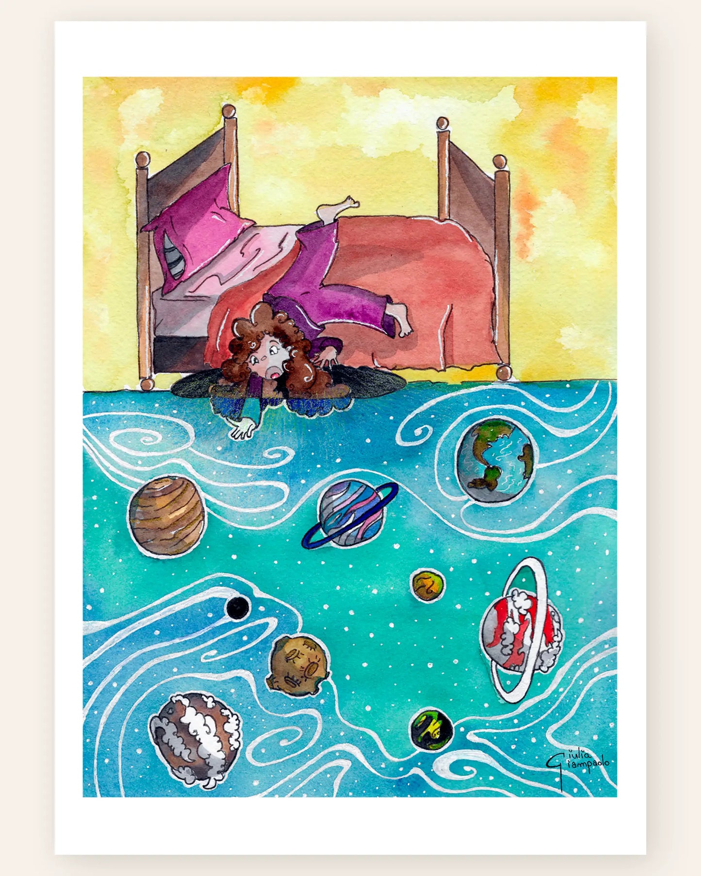 Get Up on the Wrong Side of the Bed - Art Print