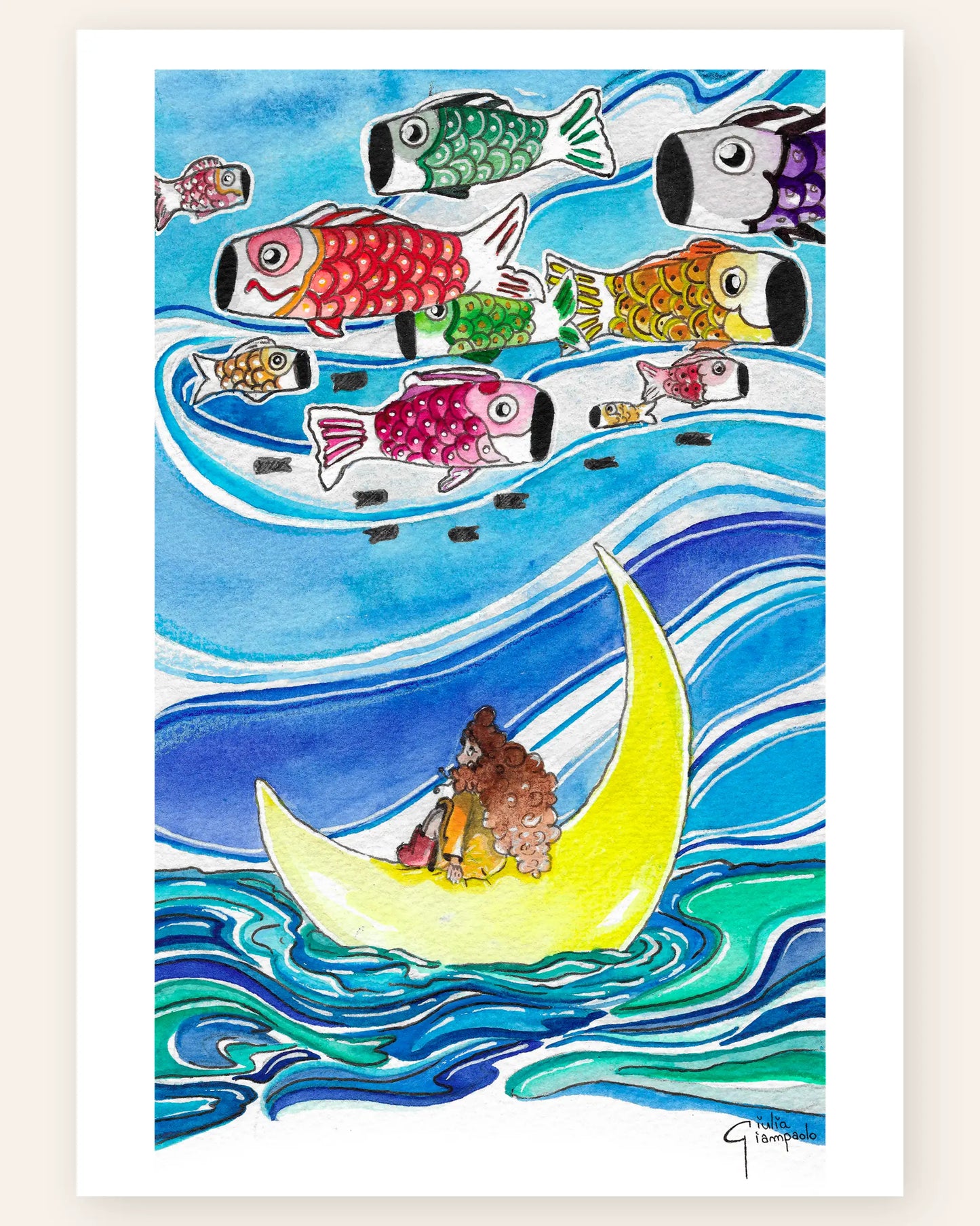 Once in a Blue Moon - Art Print