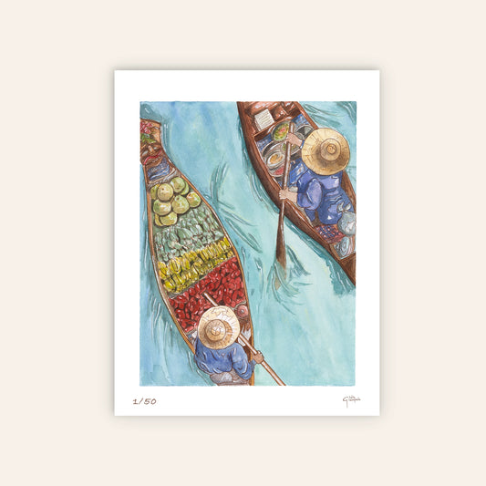 Floating Market – Limited Edition Fine Art Print