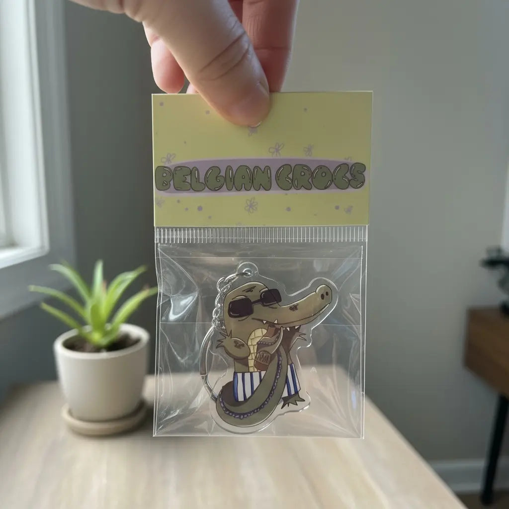 🍺 Beer Croc – Keychain