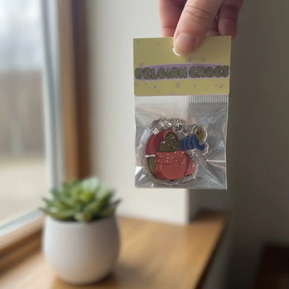 🎄 Christmas Croc – Keychain