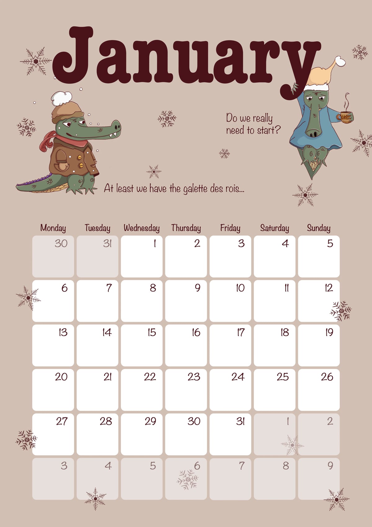 Belgian Edition 2025 - Calendar
