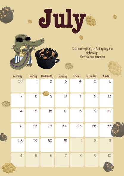 Belgian Edition 2025 - Calendar