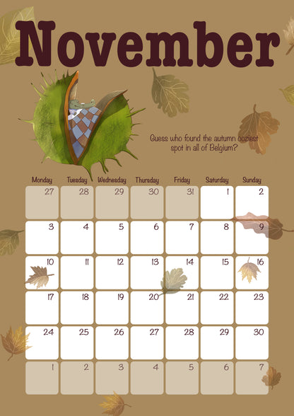 Belgian Edition 2025 - Calendar
