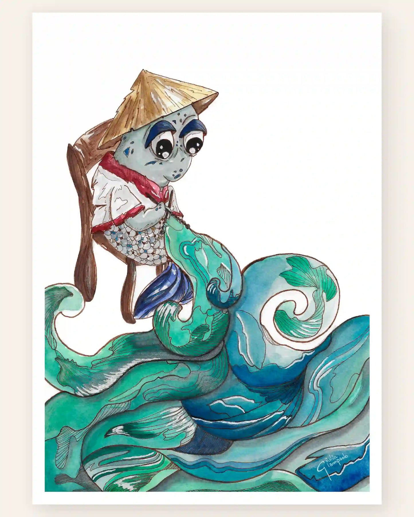 Creating the Sea - Art Print