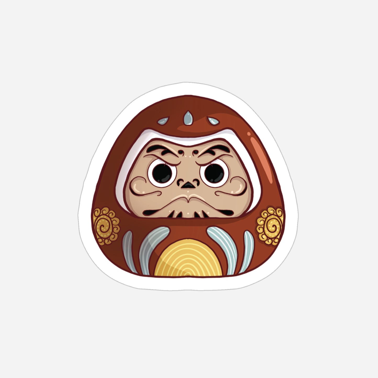 Darumon Sticker 🪆 | 6×6 cm - White