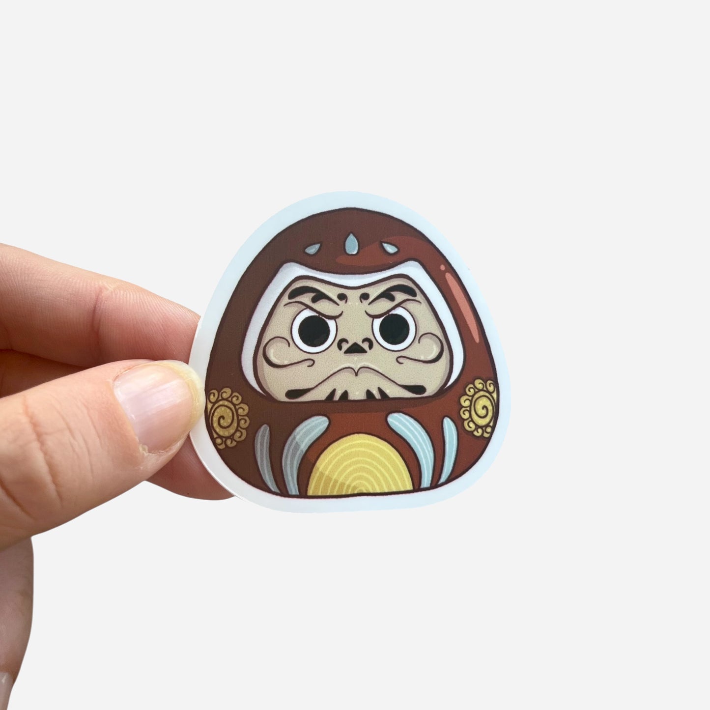 Darumon Sticker 🪆 | 6×6 cm - White