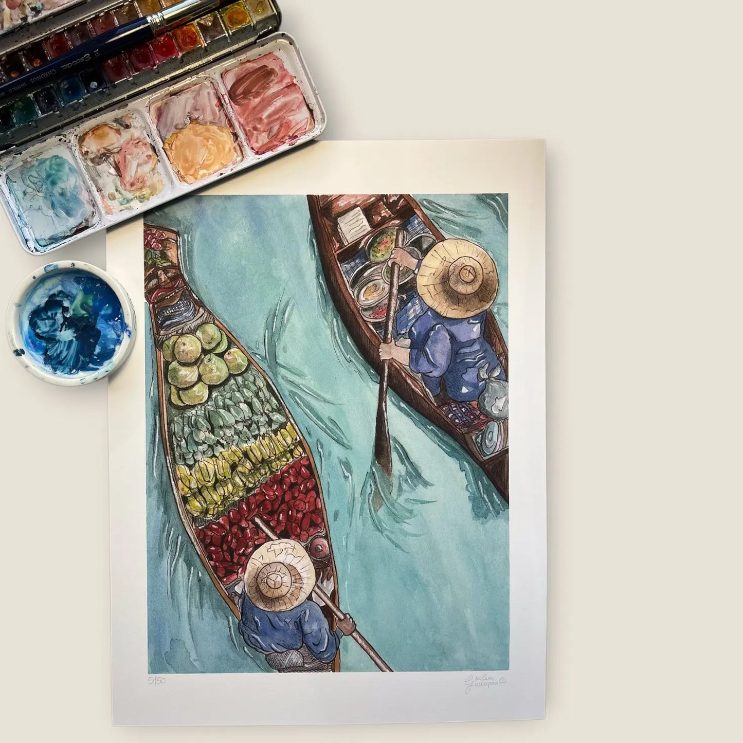 Floating Market – Limited Edition Fine Art Print