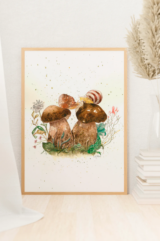 Le Due Lumachine - Art Print