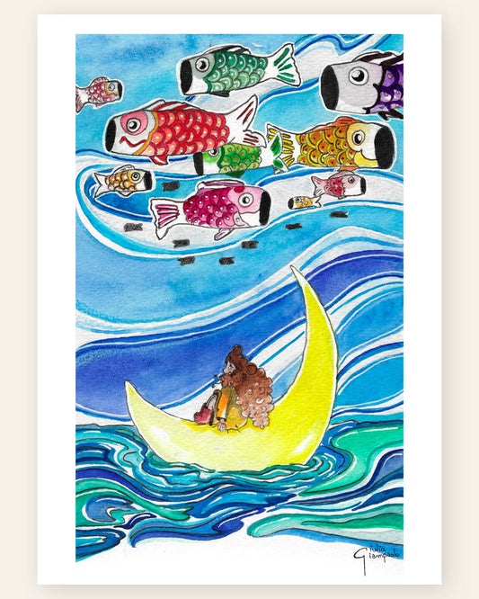 Once in a Blue Moon - Art Print
