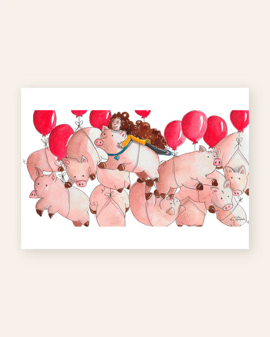When Pigs Fly - Art Print